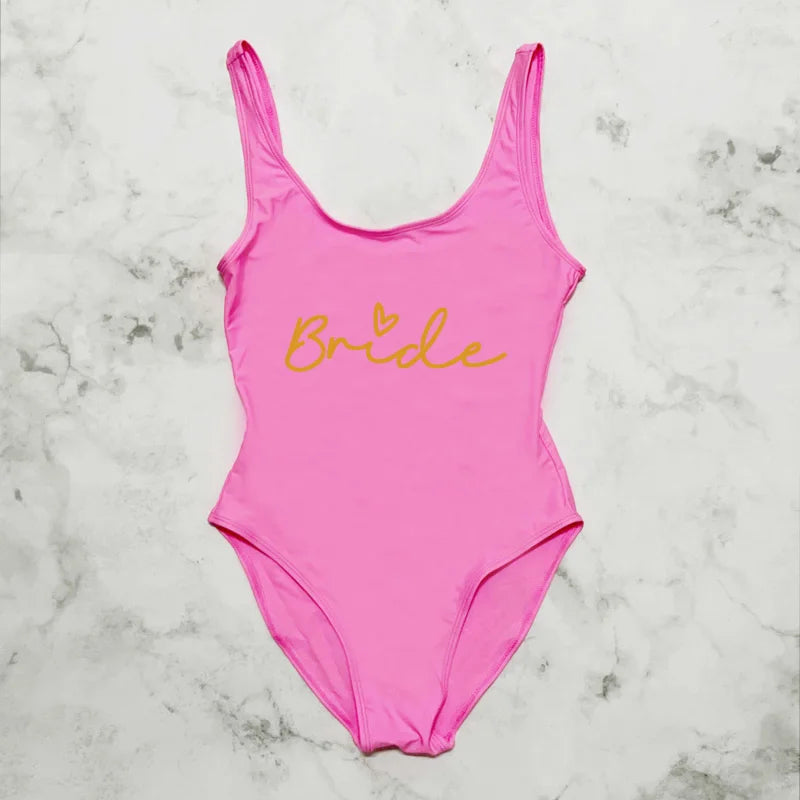 👙 Maillot Team Bride Femme – Une Pièce EVJF Stylé Été.
