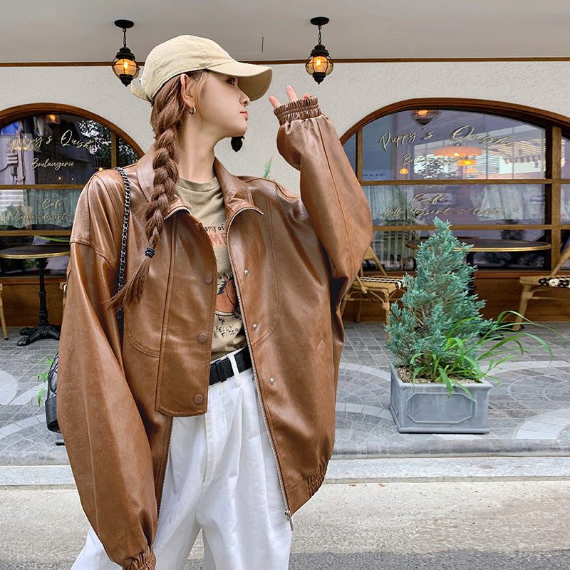 🧥 Veste cuir motard – Haut de gamme & style urbain chic