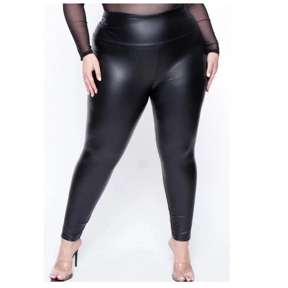 🖤 Legging Similicuir Grande Taille – Gainant & Chic Printemps-Été.