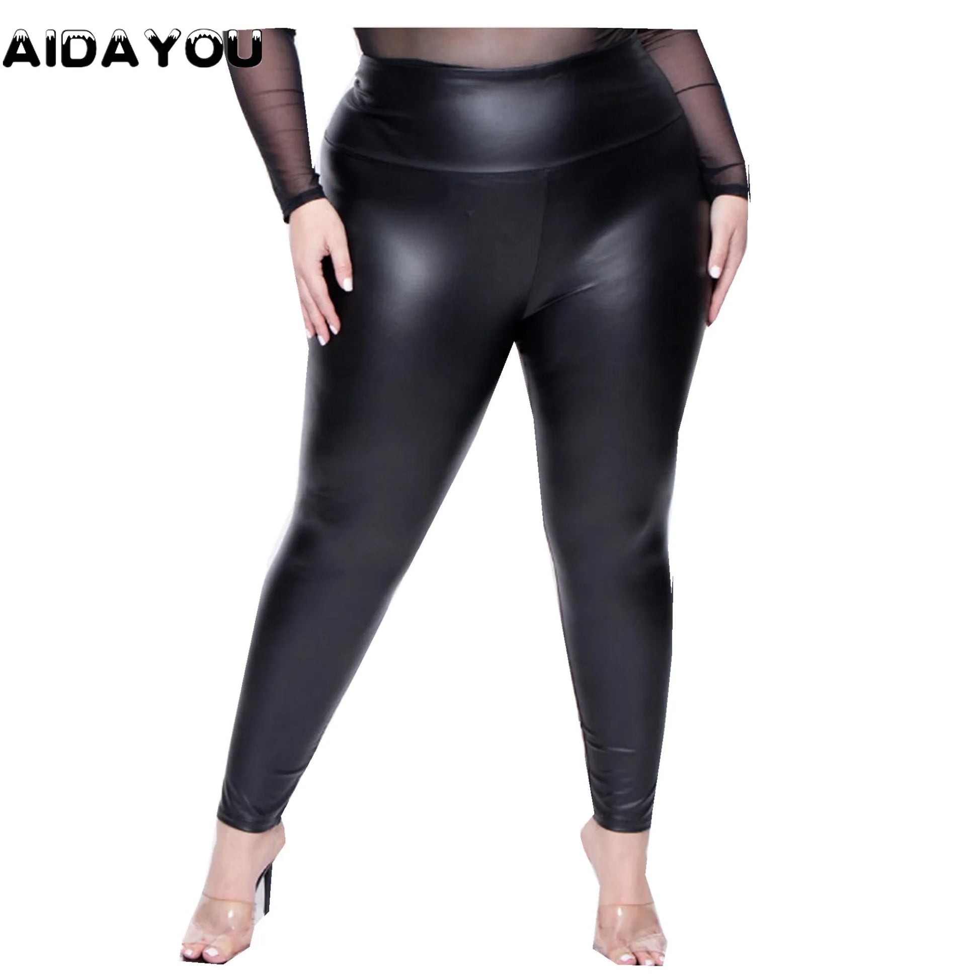 🖤 Legging Similicuir Grande Taille – Gainant & Chic Printemps-Été.