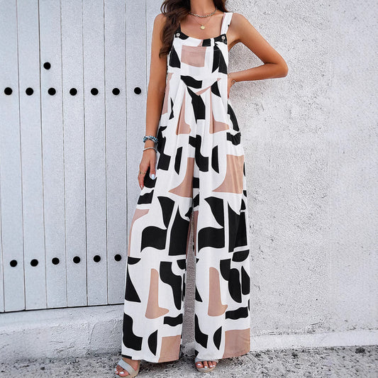 👗 Combinaison Imprimée Femme – Ample & Estivale | Charme XL