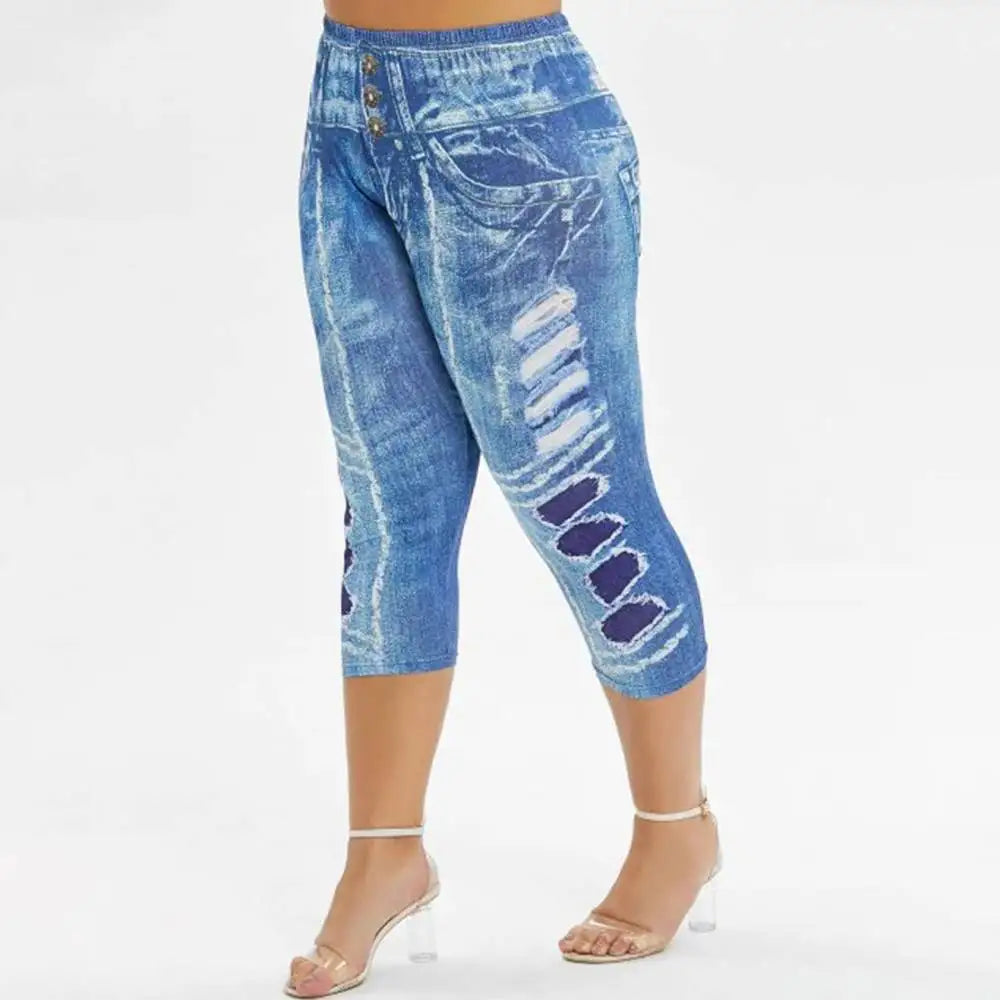 🧸 Pantalon Femme Grande Taille – Legging Taille Haute Style Coréen Été.