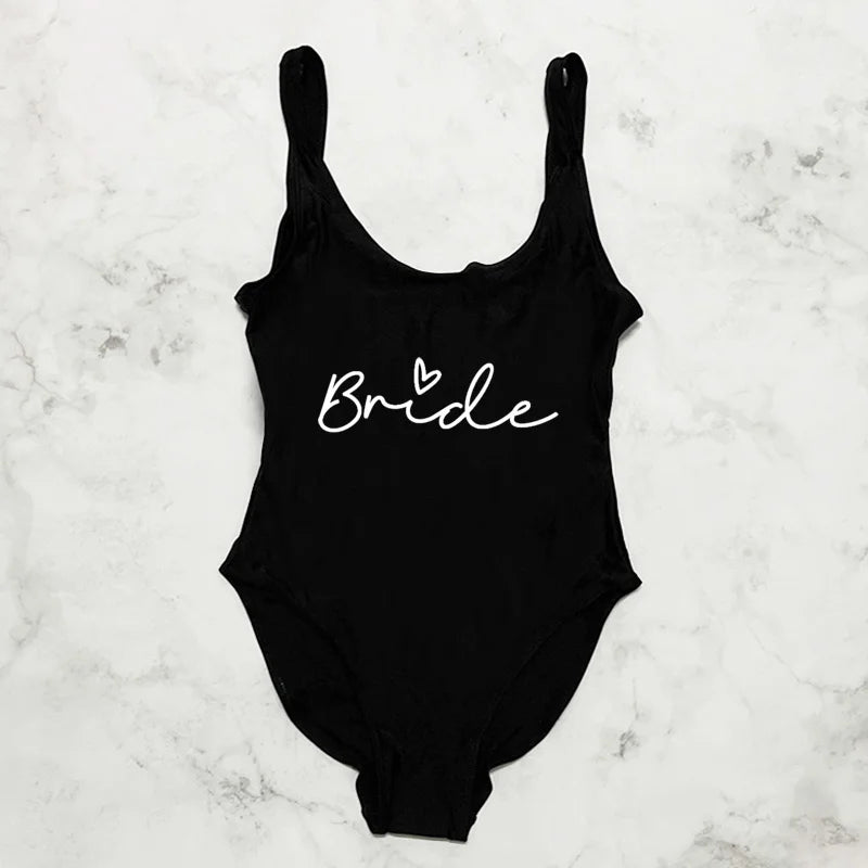 👙 Maillot Team Bride Femme – Une Pièce EVJF Stylé Été.