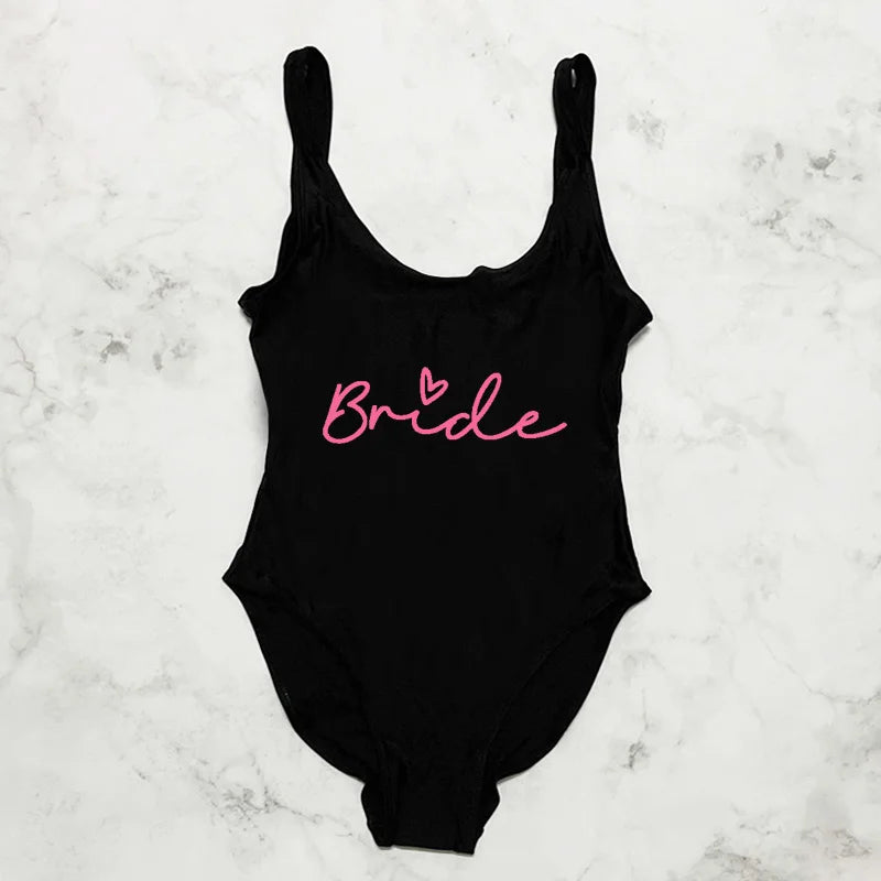 👙 Maillot Team Bride Femme – Une Pièce EVJF Stylé Été.