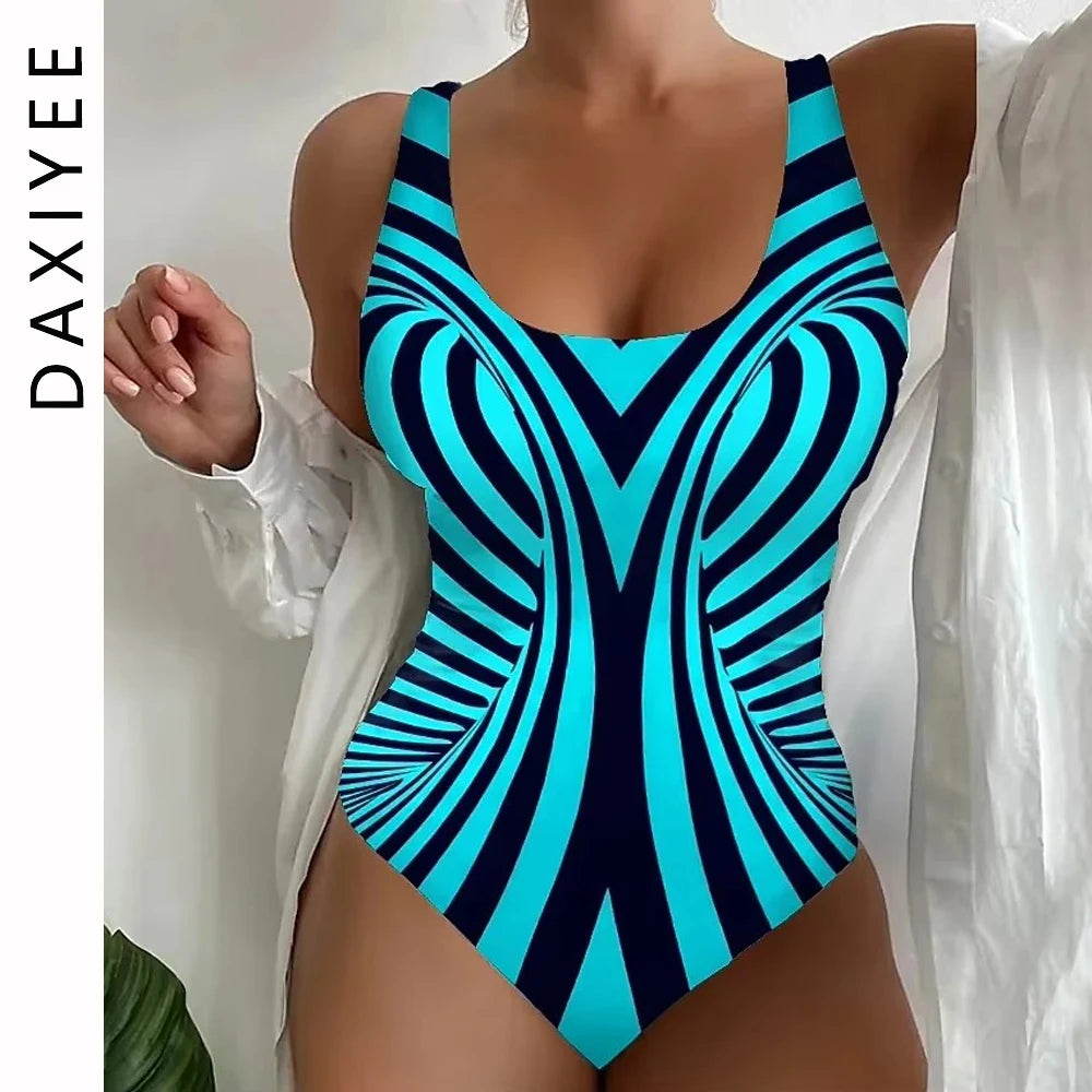 👙 Maillot 1 Pièce Push-Up 3D – Monokini Femme Grande Taille Été 2024.