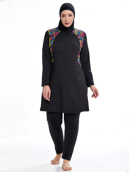 👙 Burkini Grande Taille Femme – 3 Pièces avec Hijab | Maillot Musulman Été.