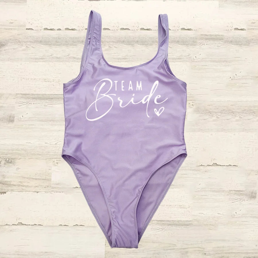 👙 Maillot Une Pièce Femme "Team Bride" – Spécial EVJF & Plage.