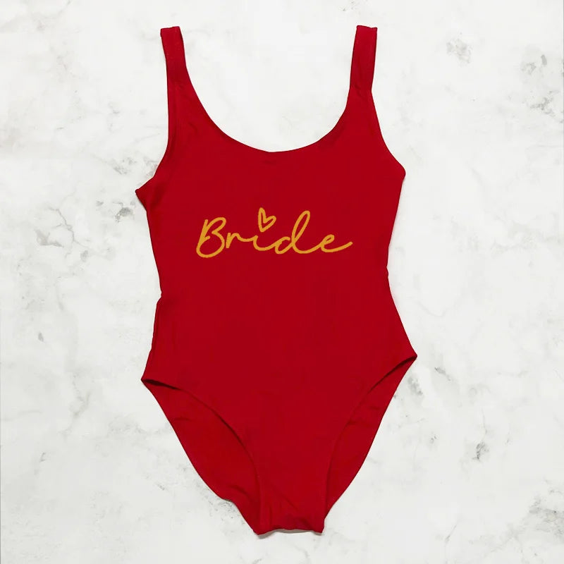 👙 Maillot Team Bride Femme – Une Pièce EVJF Stylé Été.