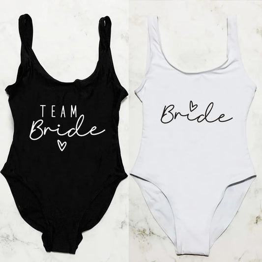 👙 Maillot Team Bride Femme – Une Pièce EVJF Stylé Été.