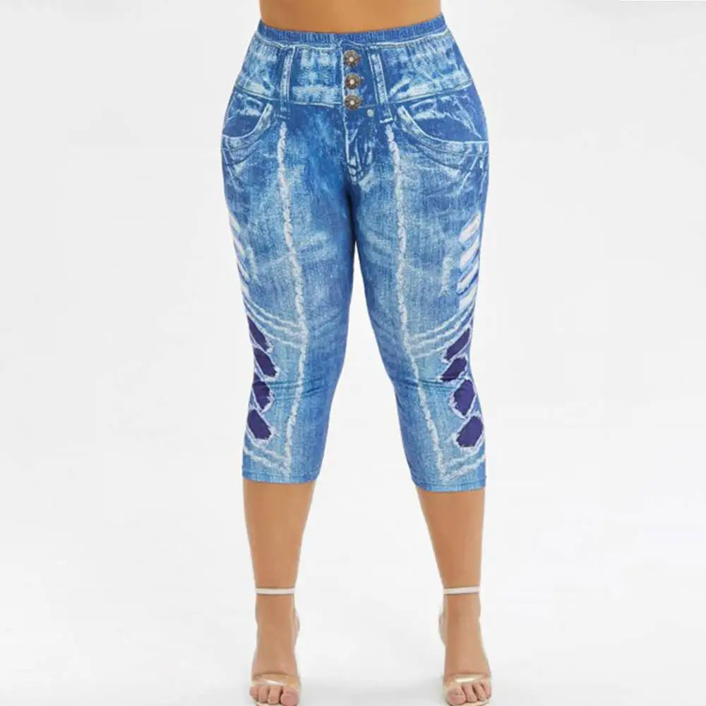 🧸 Pantalon Femme Grande Taille – Legging Taille Haute Style Coréen Été.