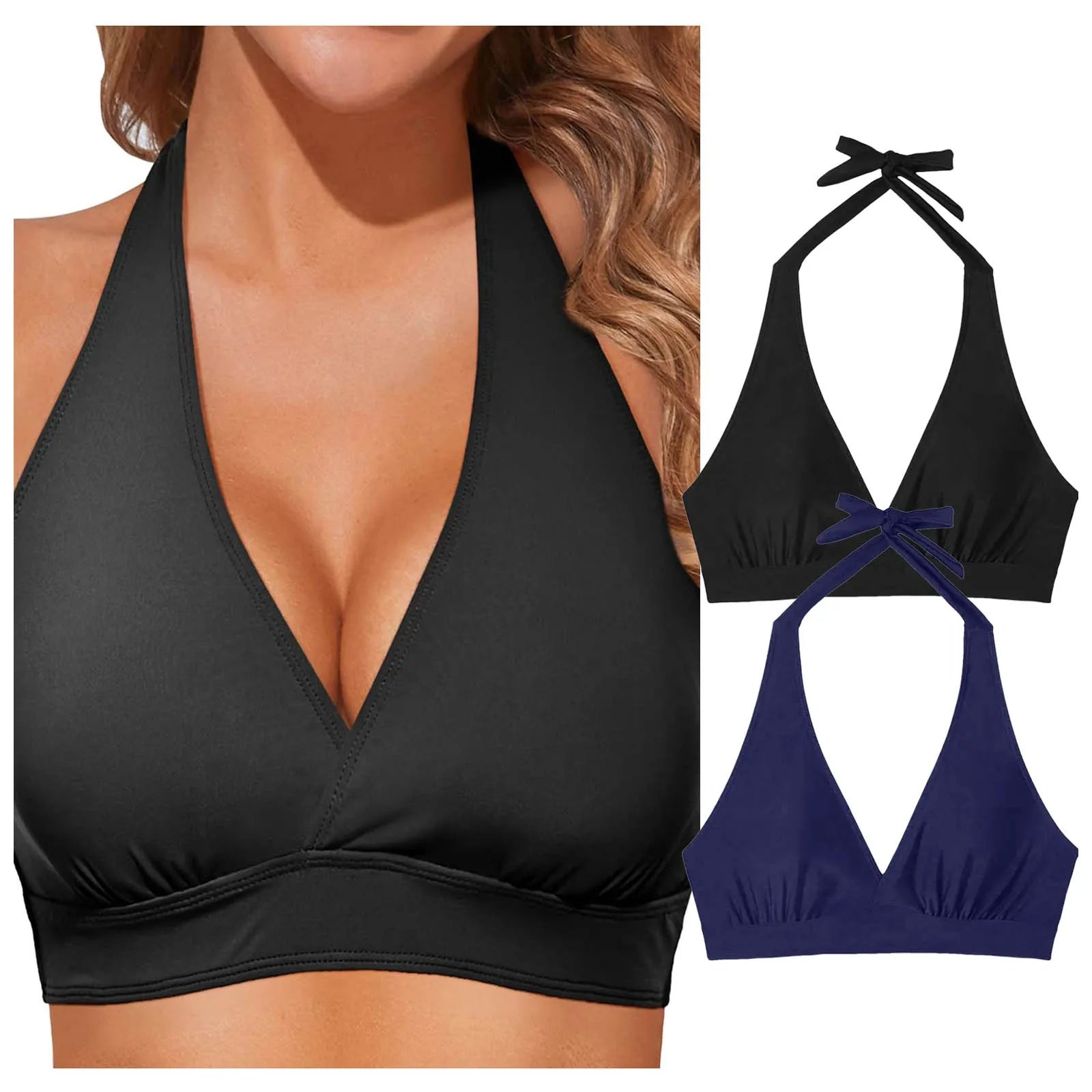 👙 Bikini Push-Up Grande Taille Femme – Contrôle Ventre Été.